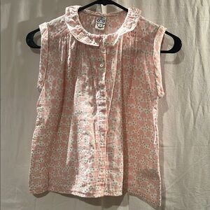 Bonton Light Pink Floral Blouse